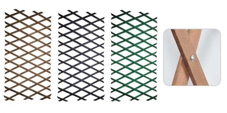 Treillis Extensible TENAX TREPLAS 0,50x2m - Support Pour Plantes Grimpantes, Balcons Et Cloisons Décoratives